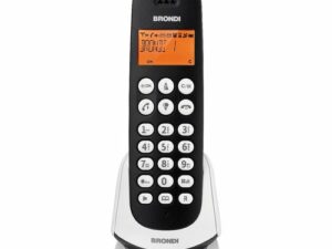 Telefono cordless Brondi Adara 10273843 Nero DECT display alfanum. retroilluminato ID chiamate Vivavoce