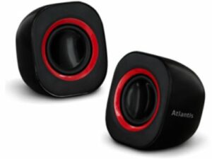 Casse Atlantis P003-C03-B SoundPower 410 Set di mini-casse stero amplificate per computer e portatile USB Nero Lucido