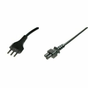 Cavo alimentazione Link spina ita tripolare 10A - Presa Compaq tripolare C5, lunghezza 1,8 mt, colore nero, codice produttore LKC518