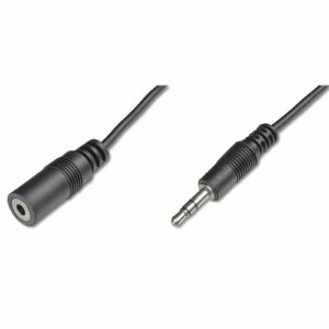 Cavo Digitus audio mini jack 3.5 mm, M/F, lunghezza 1,5 mt, (PROLUNGA), colore nero, codice produttore AK102023