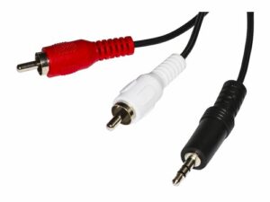 Cavo audio da mini jack 3.5mm a 2 rca Link, M/M, lunghezza 1,8 mt, colore nero, codice produttore LKC3518