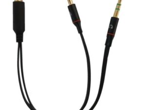 Cavo sdoppiatore audio per cuffie Link con microfono con un connettore 3.5" su scheda audio con due connettori da 3.5 mm, codice produttore LKADAT137