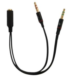 Cavo sdoppiatore audio per cuffie Link con microfono con un connettore 3.5" su scheda audio con due connettori da 3.5 mm, codice produttore LKADAT137