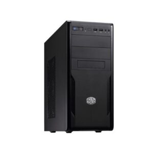 Case Cooler Master tipo M.Tower model "FORCE 251". Porte frontali: 2xUSB2, uscita audio, slot disponibili interni 2x5.25" (anche esterni) e 8x3.5" (di cui uno esterno), Fan 12cm - Necessario aggiungere alimentatore ATX, colore nero - FOR-251-KKN3