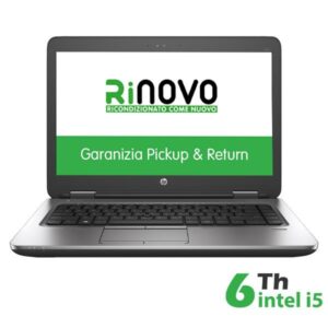 Notebook rigenerato Rinovo, Hp Probook 640 G2 RN62522007 - Display 14", processore Intel i5-6x00, ram 8 Gb, SSD NEW 240 Gb, Microsoft Windows 10P