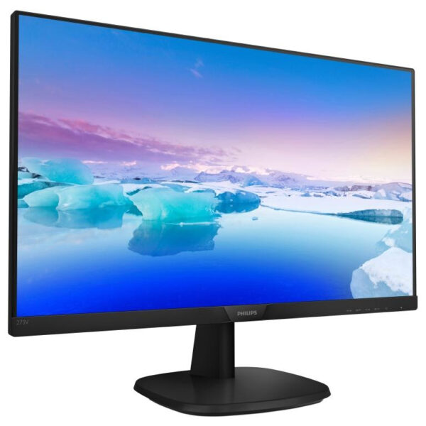 Monitor Philips Led 27" Wide 273V7QDAB/00 - IPS, risoluzione max 1920x1080 Full HD, 5ms, 250cd/m², 1000:1(10.000.000:1), casse integrate 2x2W MM, interfacce VGA/DVI/HDMI