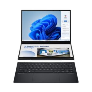 Notebook Asus Zenbook Duo UX8406MA-PZ355X -Display 14" OLED Touch Screen, processore Intel ULTRA 7 155H, ram 32 Gb, SSD 1 Tb, tastiera full-size staccabile, Microsoft Windows 11 Pro