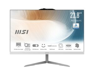 Computer All-in-One MSI Modern AM242 12M-637IT - display 23,8", processore Intel i5-1235U, ram 8 Gb, SSD 512 Gb, Tastiera/Mouse, Microsoft Windows 11P, colore Bianco