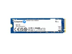 SSD KINGSTON M.2(2280) 1TB NVME SNV3S/1000G PCIE3.0X4 READ:6000MB/S-WRITE:4000MB/S