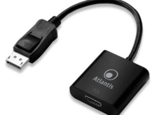 Adattatore Atlantis DisplayPort to HDMI, M/F, 0,20 mt, colore nero, Codice produttore A04-DP_HDMI