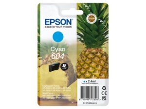 Cartuccia originale Epson 604 C13T10G24010 - Ciano Ananas adatta per i modello XP-2200 XP-3200 XP-4200 WF-2910DWF WF-2930DWF WF-2950DWF