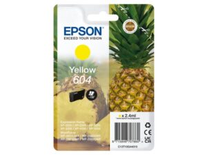 Cartuccia originale Epson 604 Giallo Ananas C13T10G44010 - Adatta per modelli XP-2200 XP-3200 XP-4200 WF-2910DWF WF-2930DWF WF-2950DWF