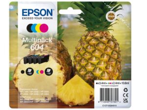 Multipack 4 colori Epson 604 Ananas C13T10G64010 - Adatta per modelli XP-2200 XP-3200 XP-4200 WF-2910DWF WF-2930DWF WF-2950DWF