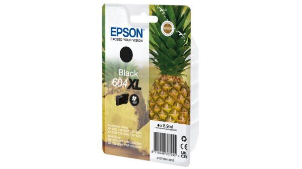 Cartuccia originale Epson 604XL Nero Ananas C13T10H14010 - Adatta per i modelli: XP-2200 XP-3200 XP-4200 WF-2910DWF WF-2930DWF WF-2950DWF