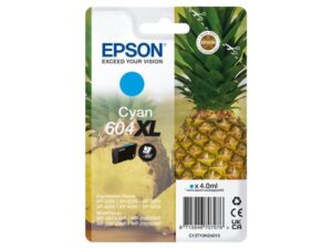 Cartuccia originale Epson 604XL Ciano Ananas C13T10H24010 - Adatta per i modelli: XP-2200 XP-3200 XP-4200 WF-2910DWF WF-2930DWF WF-2950DWF