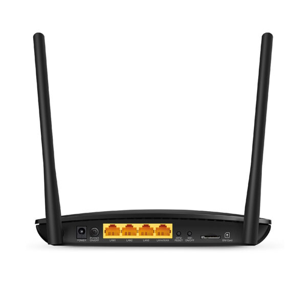 Router Tp-Link TL-MR6400 V4 300Mbps WiFi N 4G LTE modem, 3P LAN+1P WAN, 2 antenne interne WiFi, 2 antenne staccabili LTE