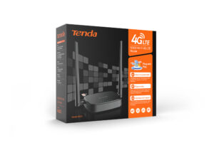 Router Tenda 4G05 WiFi 4G/LTE - CAT.4 LTE 150 Mbps su rete 4G LTE e Wi-Fi fino a 300 Mbps su singola banda 2.4 GHz